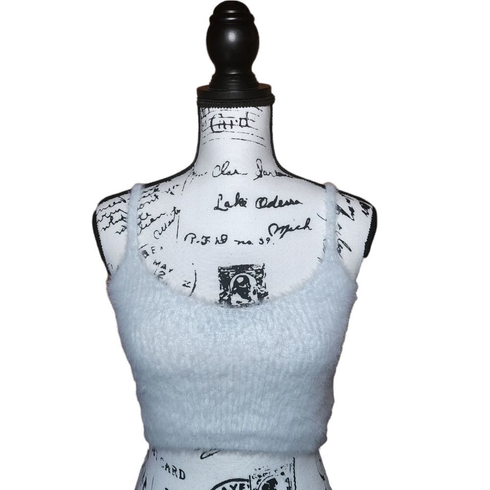 Wild Fable Cami Fuzzy Y2k tank top baby blue
